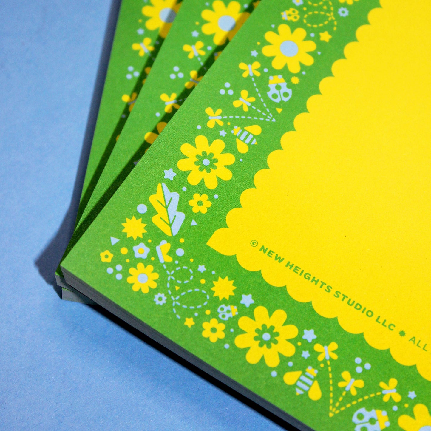 Green Flower Garden Notepad