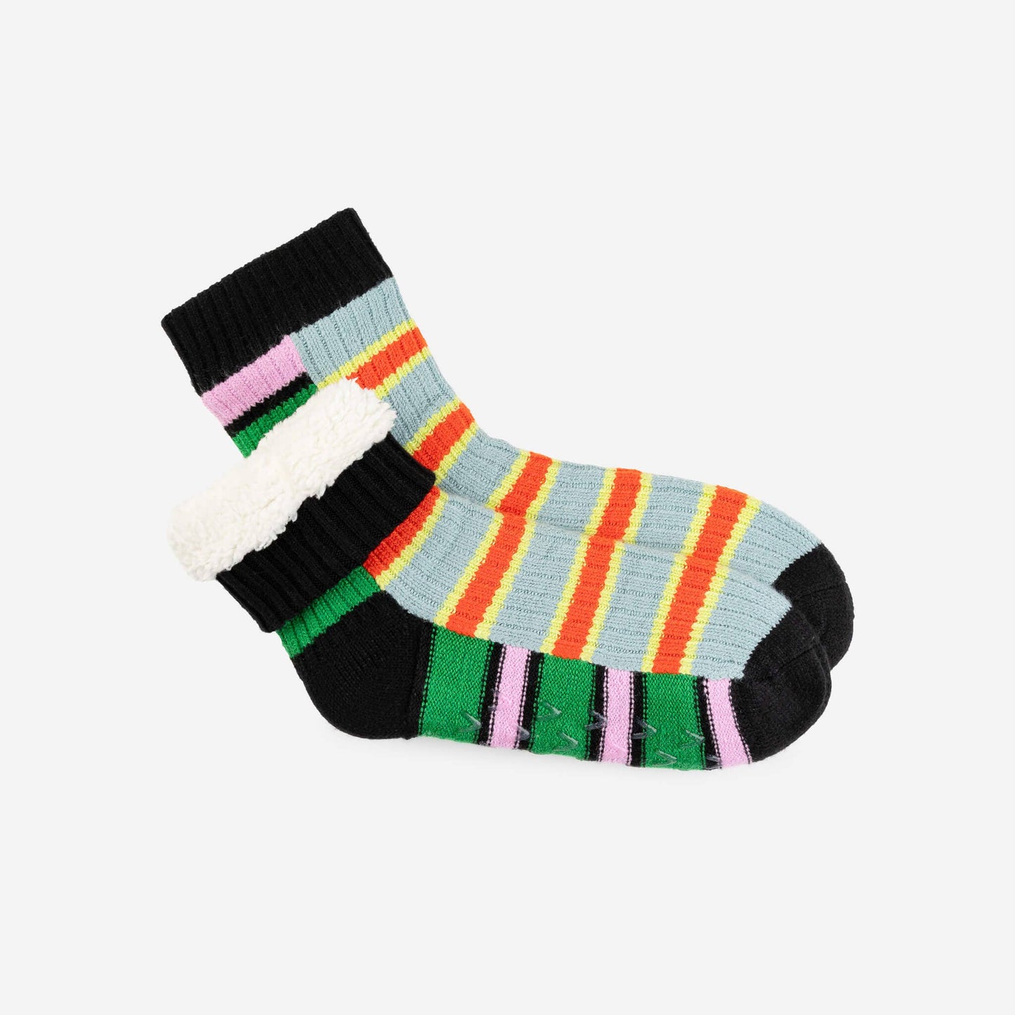 Zipper Stripe House Socks