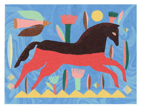 Red Horse print
