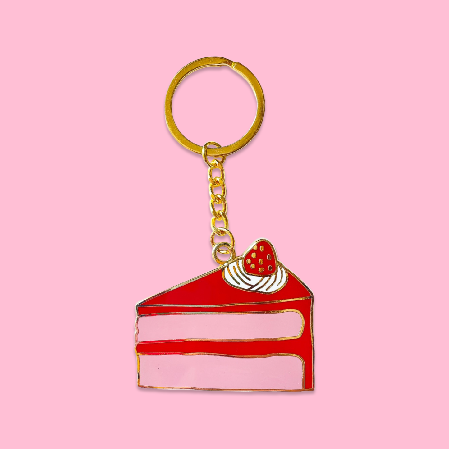 Cake Slice Keychain