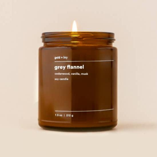 Grey Flannel Soy Candle