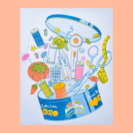 Butter Cookie Sewing Supplies print
