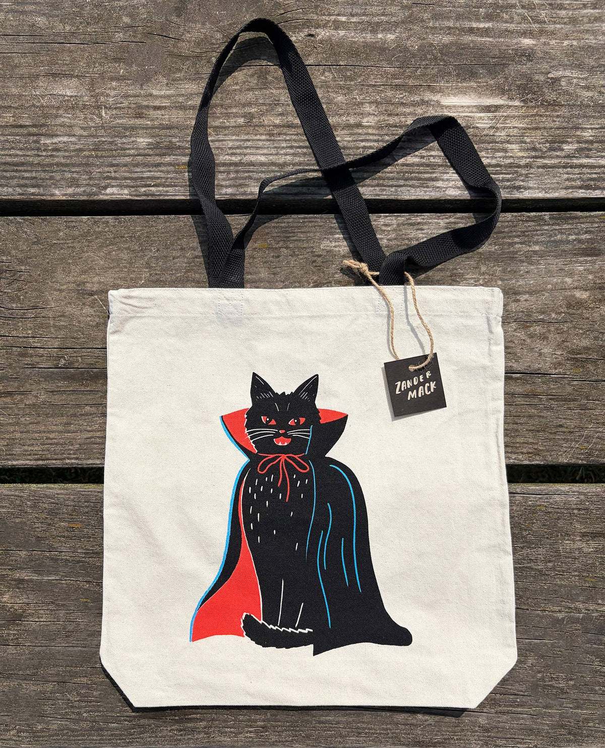 Vampire Cat Tote Bag