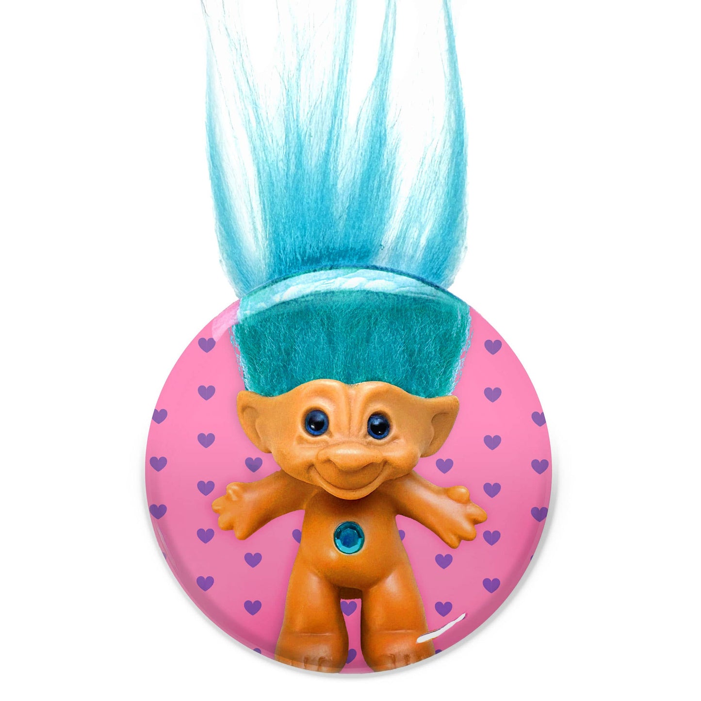 Treasure Troll Blue Hair Magnet
