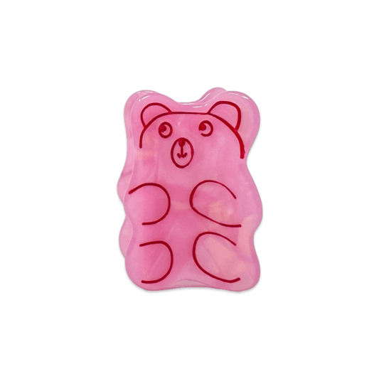 Mini Pink Gummy Bear Hair Claw