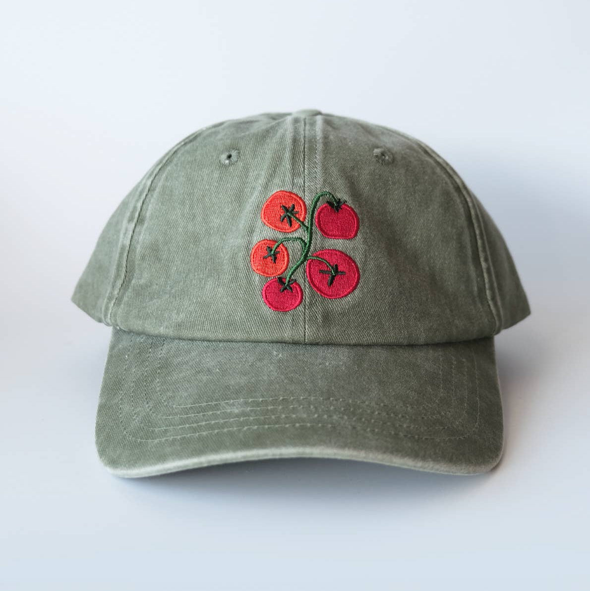 Tomato Vine Embroidered Hat
