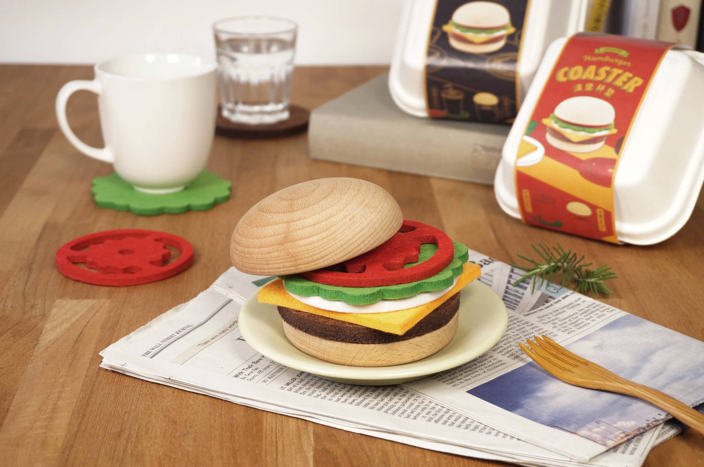 Burger Coaster Set