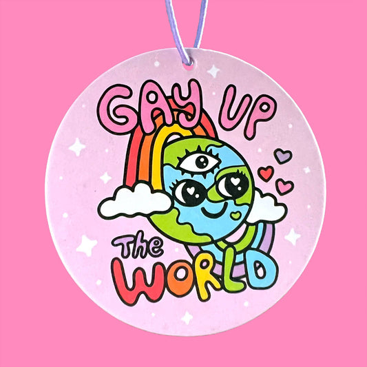 Gay Up the World Air Freshener