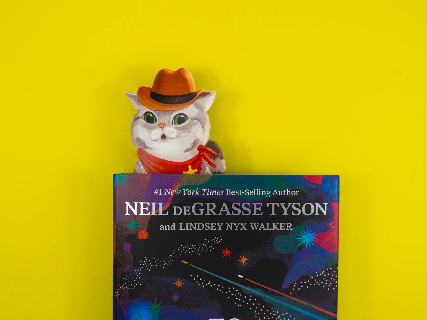 Cowboy Cat Die-Cut Bookmark