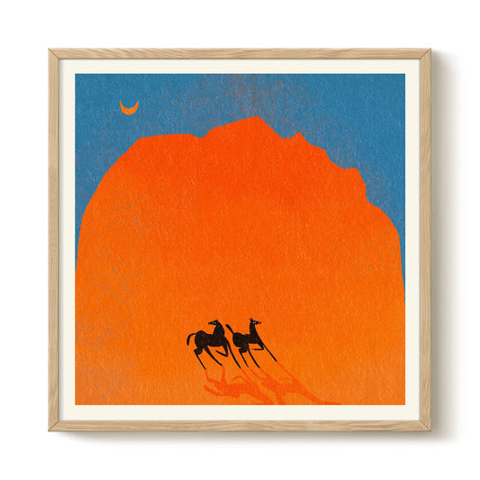 Horses of Wadi Rum print