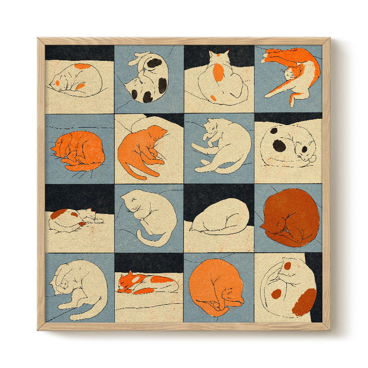Sleeping Cat print