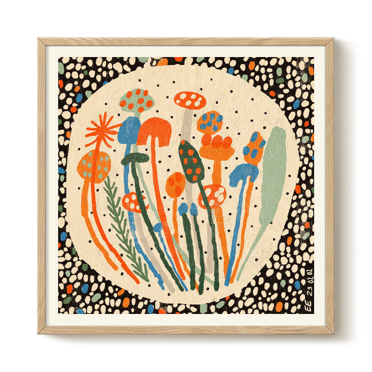 Mushroom Party print