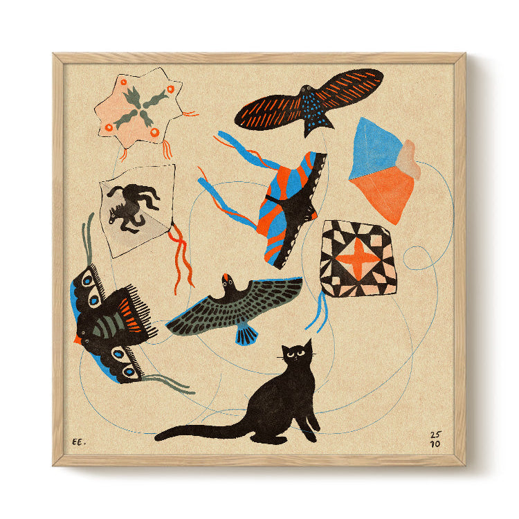 Kite Kitten print
