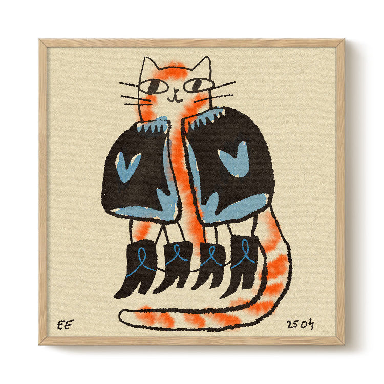Cozy Cat print