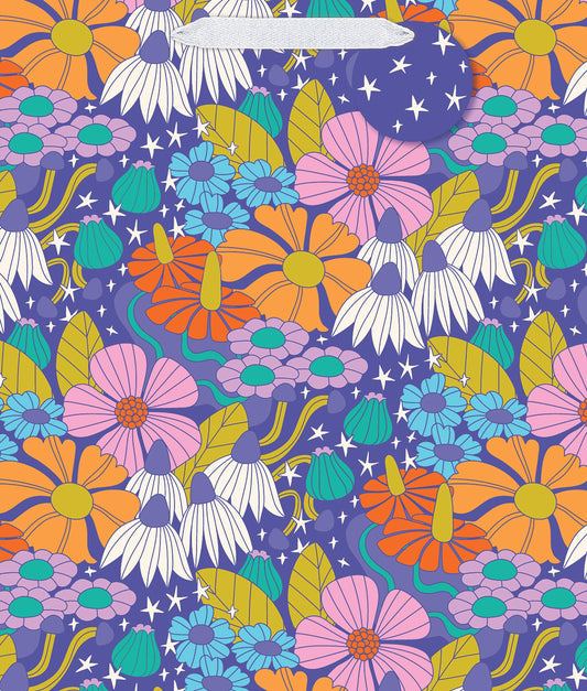 Cosmic Flower Bohemian Jumbo Tote Bag