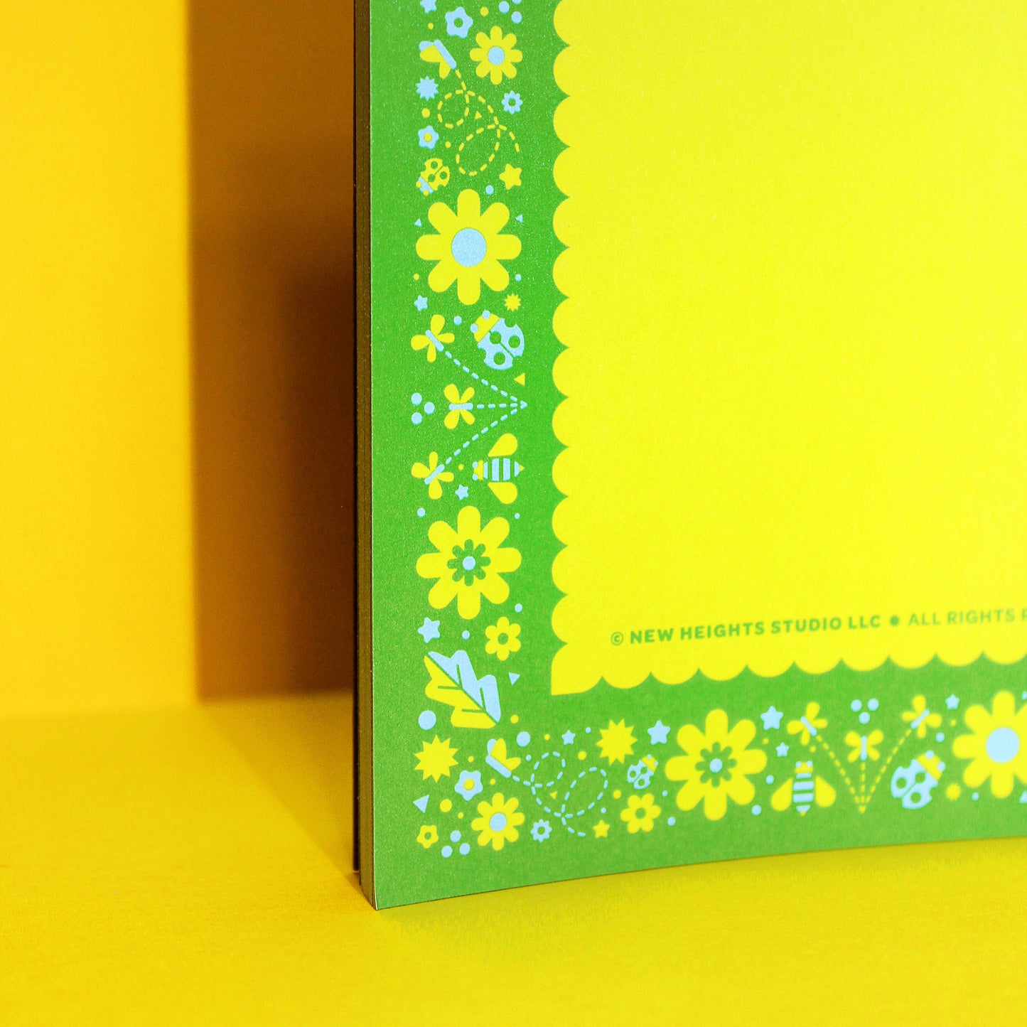 Green Flower Garden Notepad