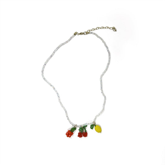 Tropical Fruit Beaded Necklace