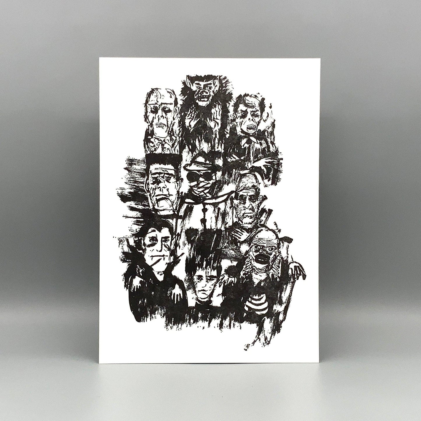 Classic Monsters mini print