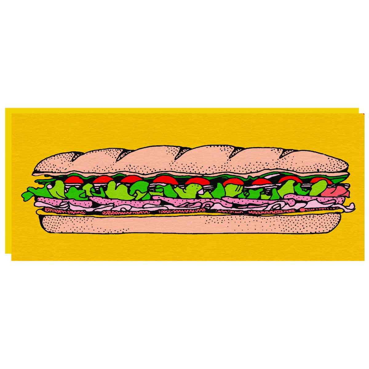Sub Sandwich Card