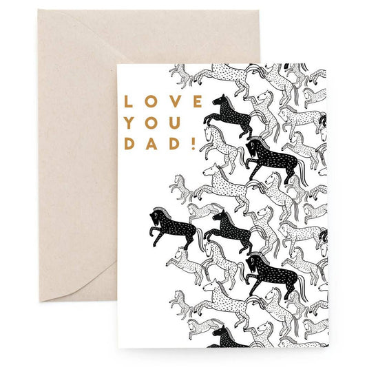 Stallions Love You Dad Card
