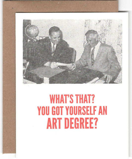 Art Degree card