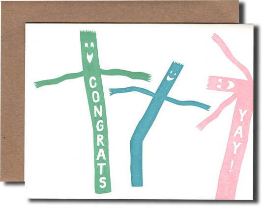 Air Dancer Congrats card