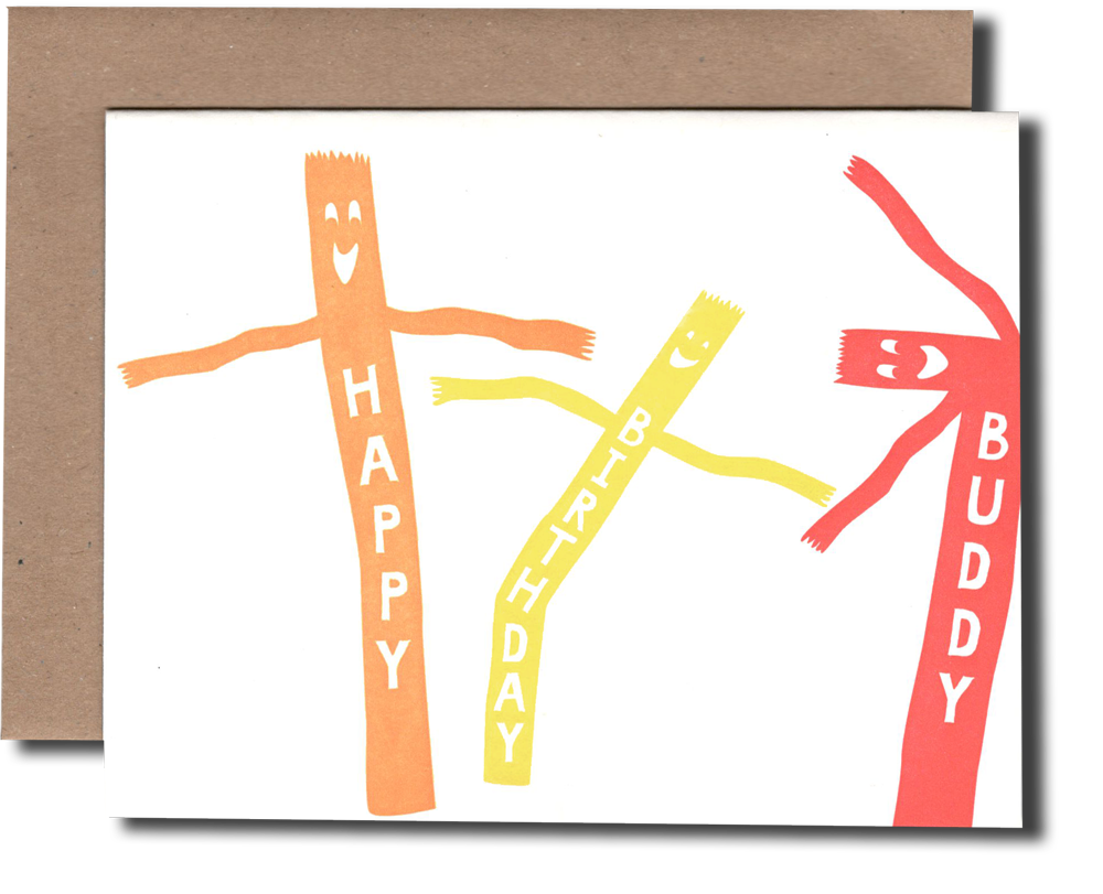 Air Dancer Birthday card