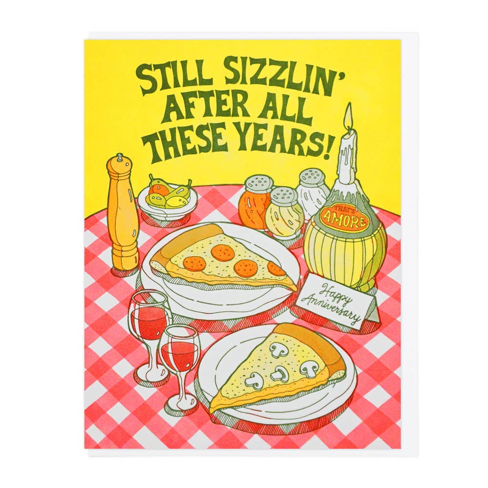 Still Sizzlin' Anniversary card
