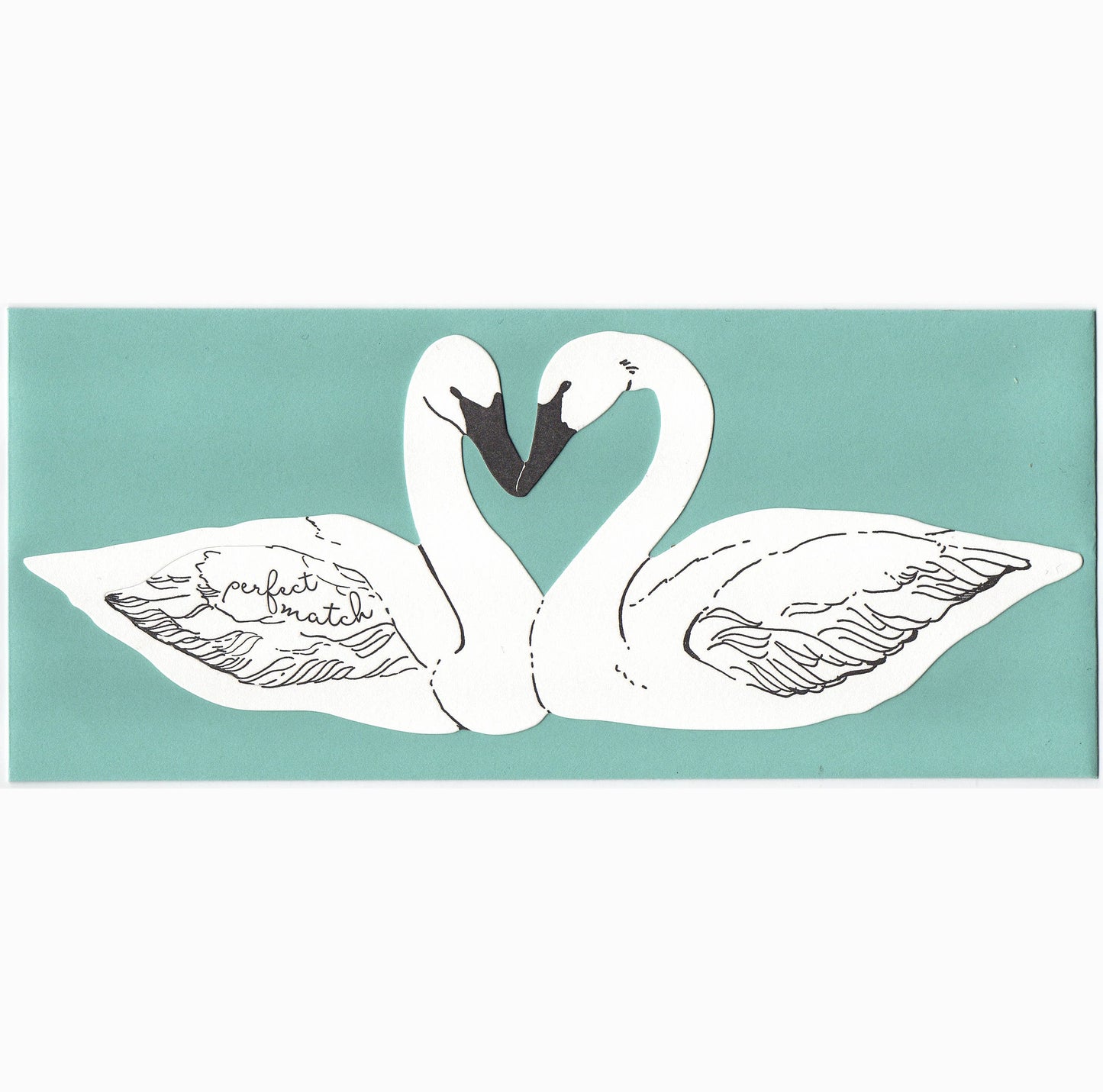Perfect Match Swans - Love card