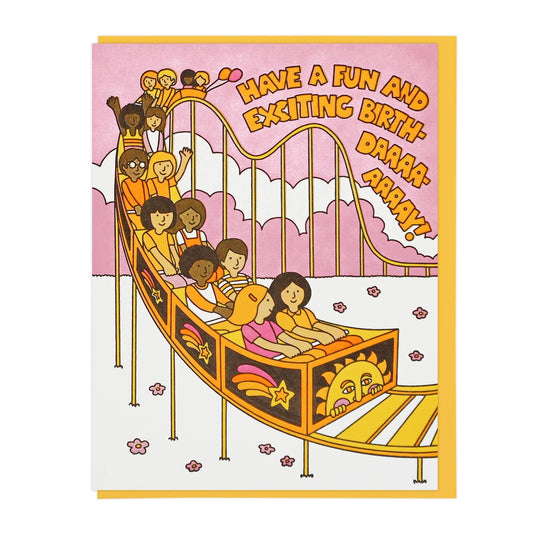 Birthday Rollercoaster card