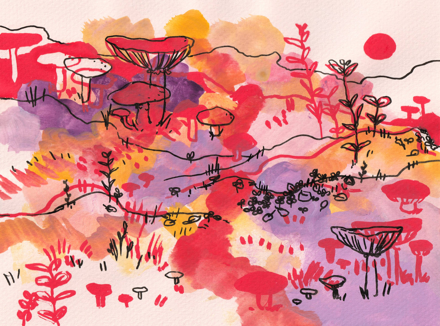 Mushroom Dreamscape print