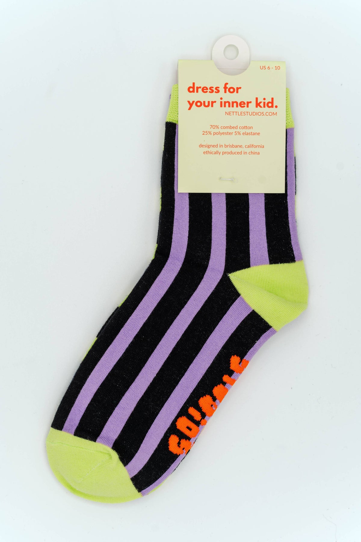Halloween Witch Stripe Socks