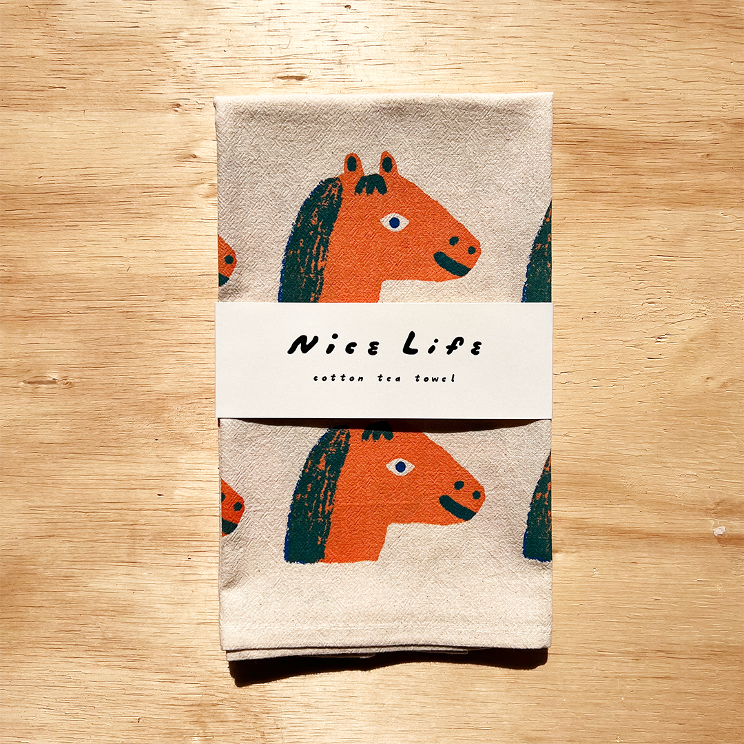 Horses Tea Towel