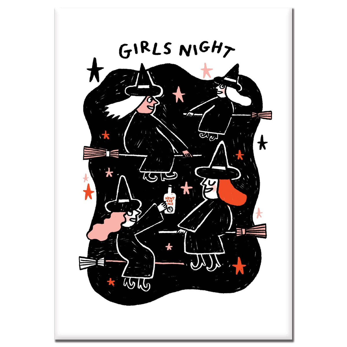 Girls Night Witches Magnet