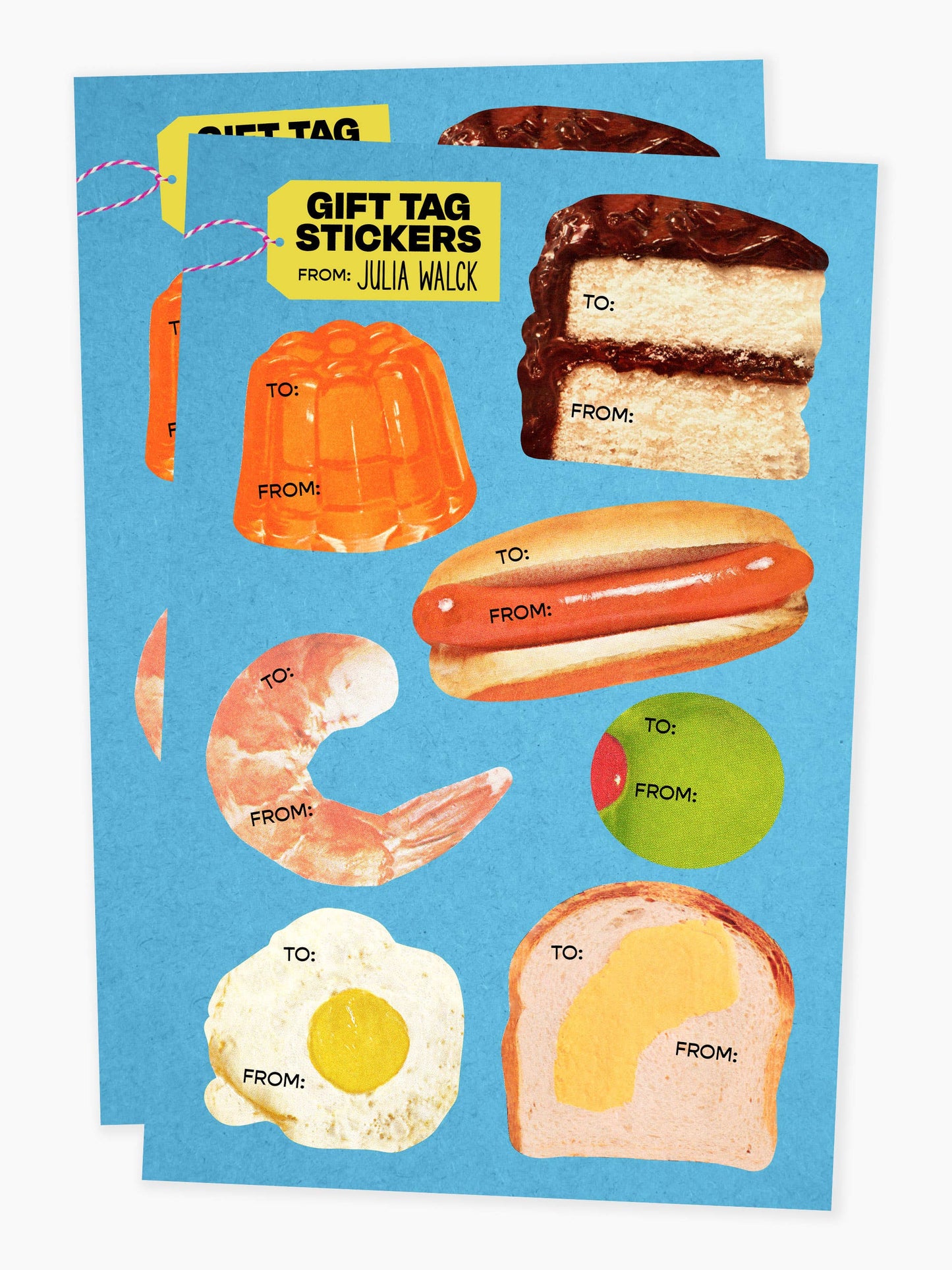 Foodie Gift Tag Stickers