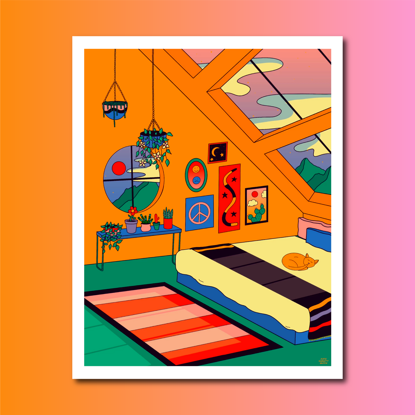 Snoozing print