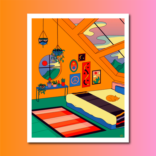 Snoozing print