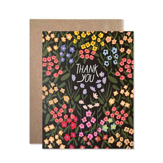 Thank You Moonlit Garden card