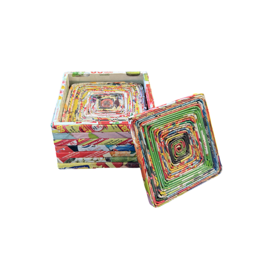 Square Recycled Paper Coasters