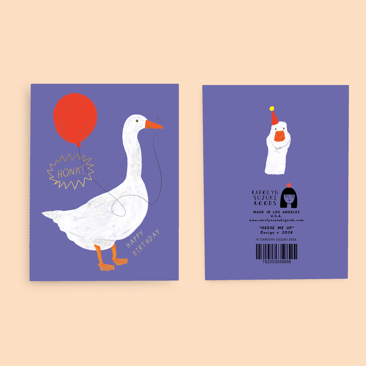 Geese Me Up Birthday card