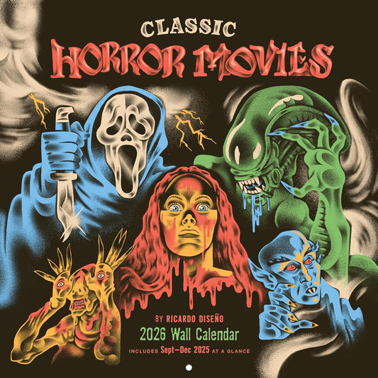 2026 Classic Horror Movies Calendar