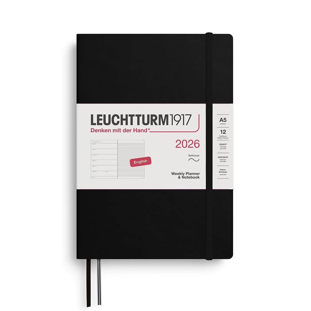 2026 Leuchtturm Softcover Weekly Planner and Notebook: A5
