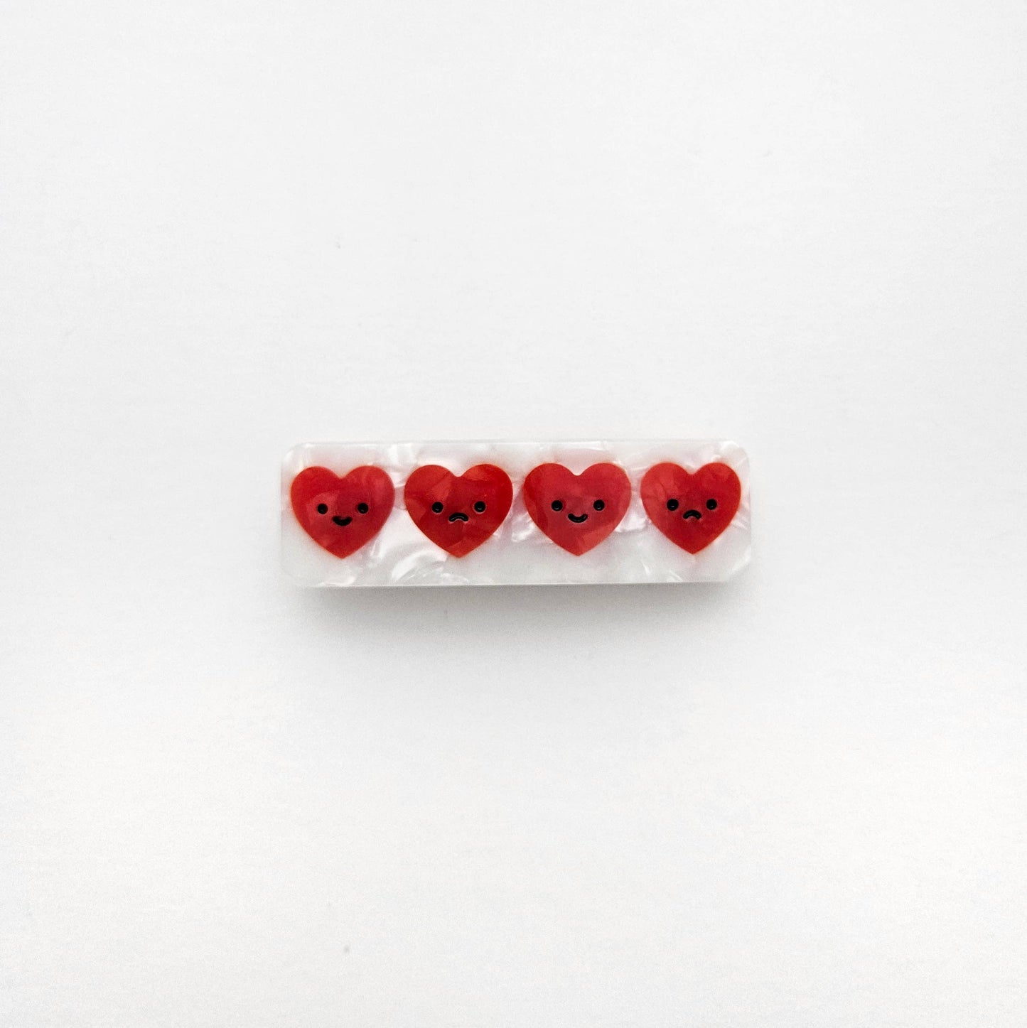 Emotional Hearts Hair Clip