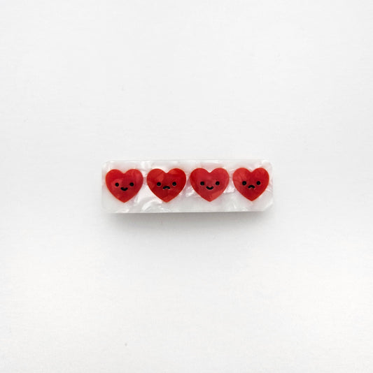 Emotional Hearts Hair Clip