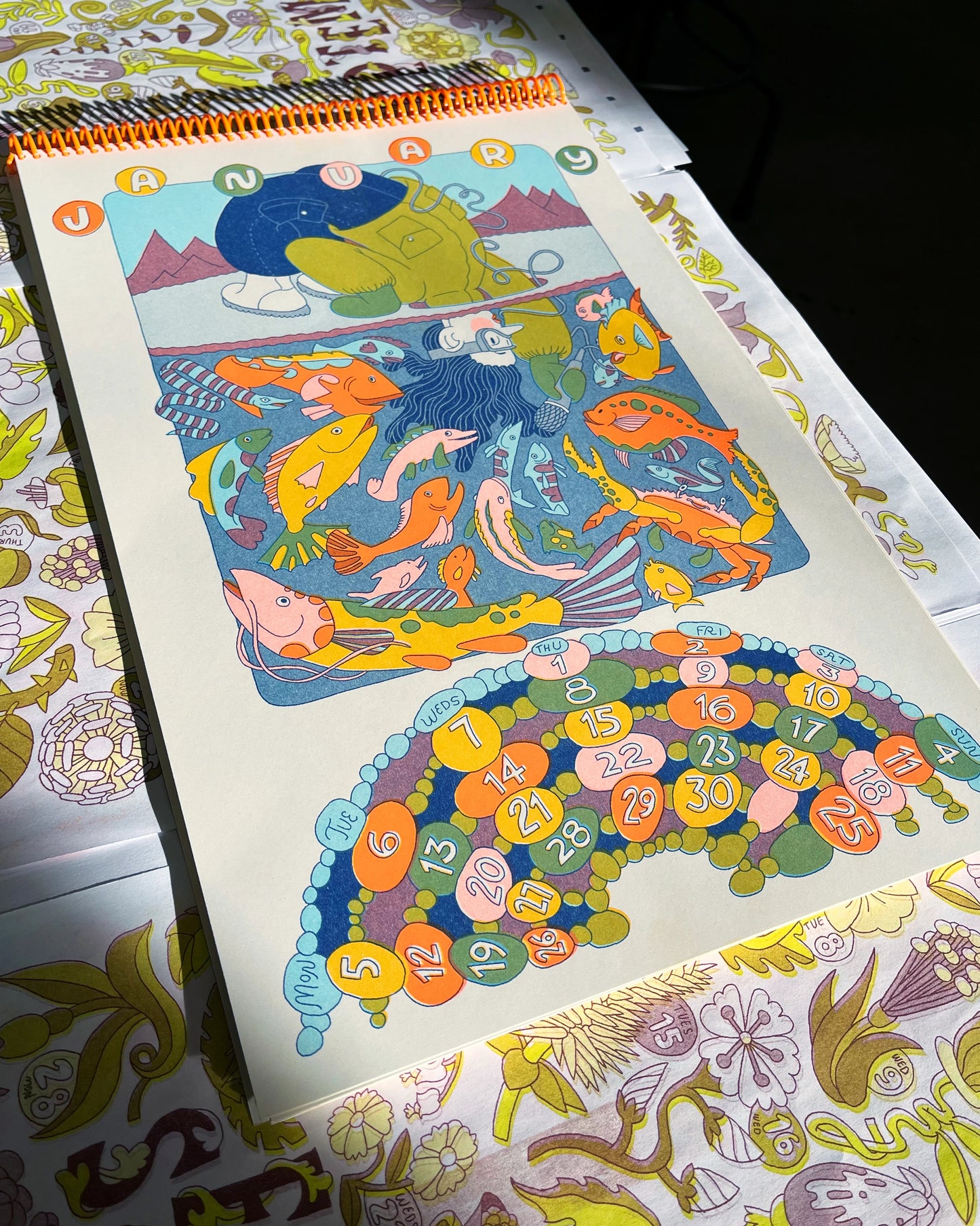 2026 Paper Maddie Calendar