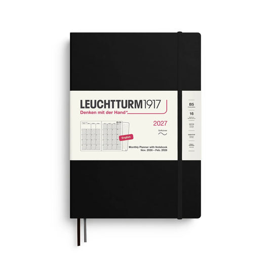 2027 Leuchtturm Monthly Planner with Notebook B5
