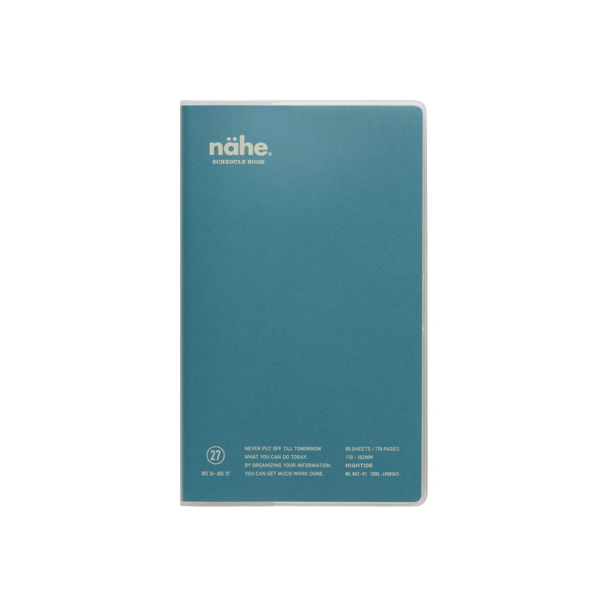 2027 Nahe Weekly Diary Slim Vertical