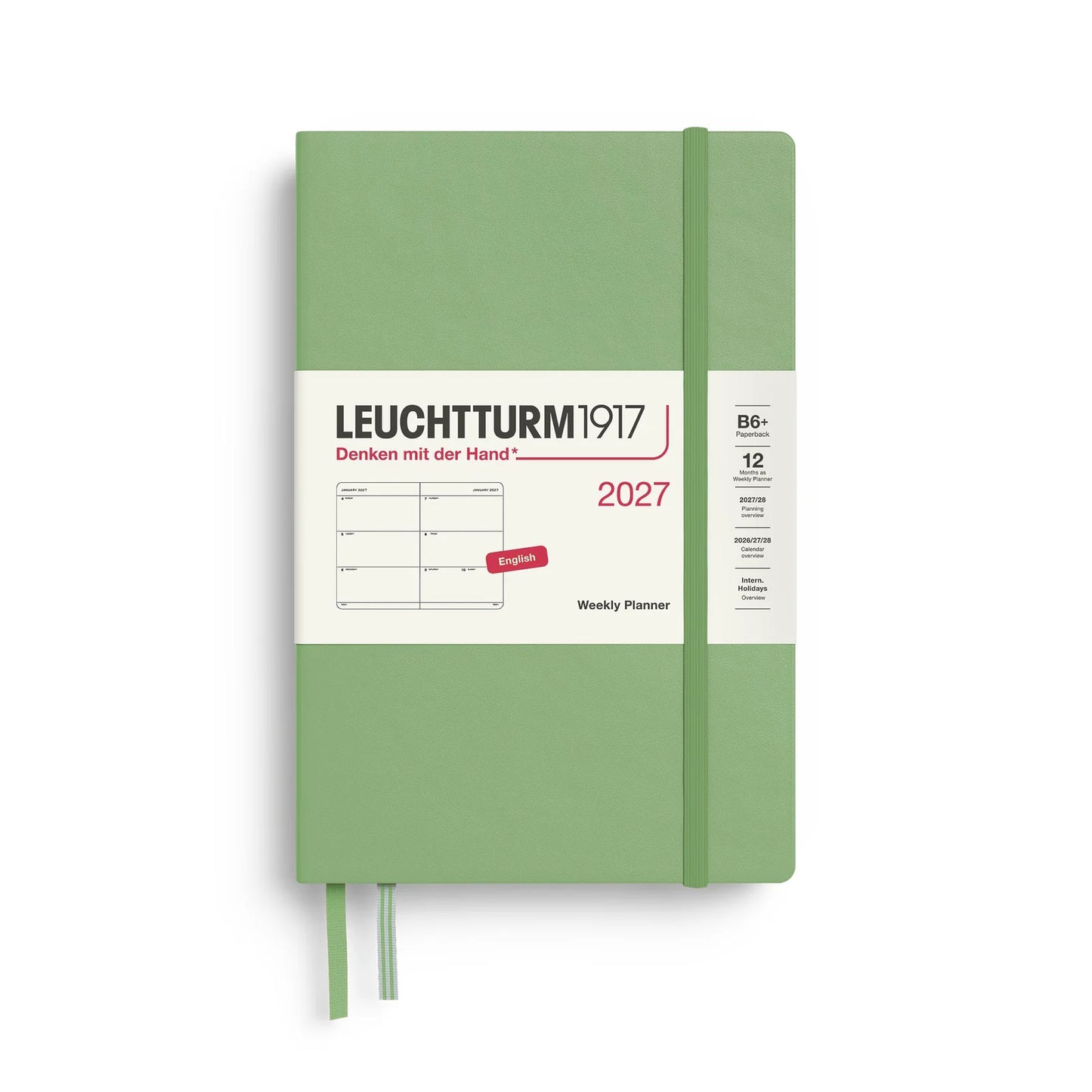 2027 Leuchtturm Paperback Weekly Planner B6+