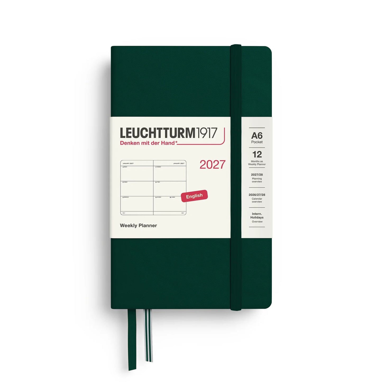 2027 Leuchtturm Pocket Hardcover Weekly Planner