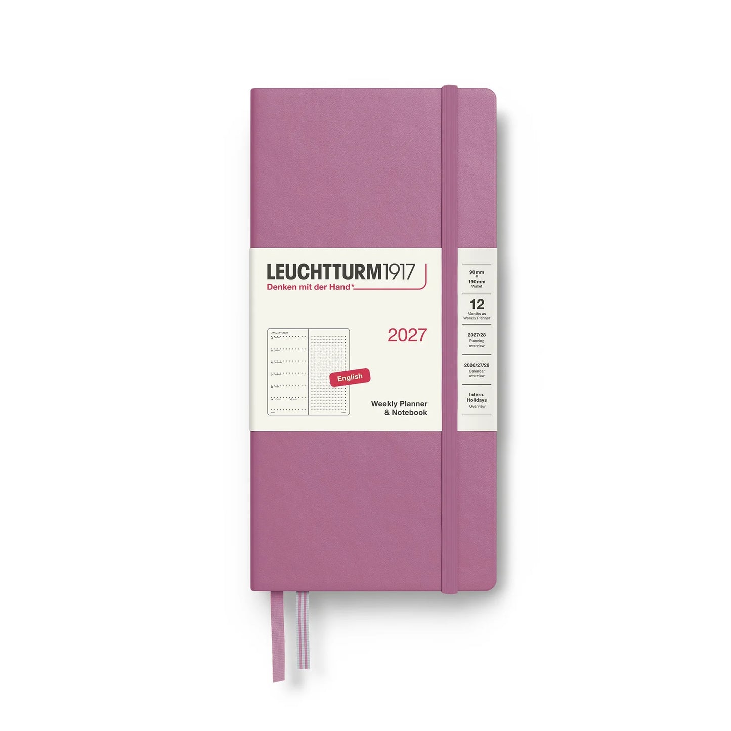 2027 Leuchtturm Wallet Hardcover Weekly Planner & Notebook